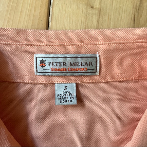Peter Millar Summer Comfort Men’s Golf Polo | Orange - Picture 10 of 10